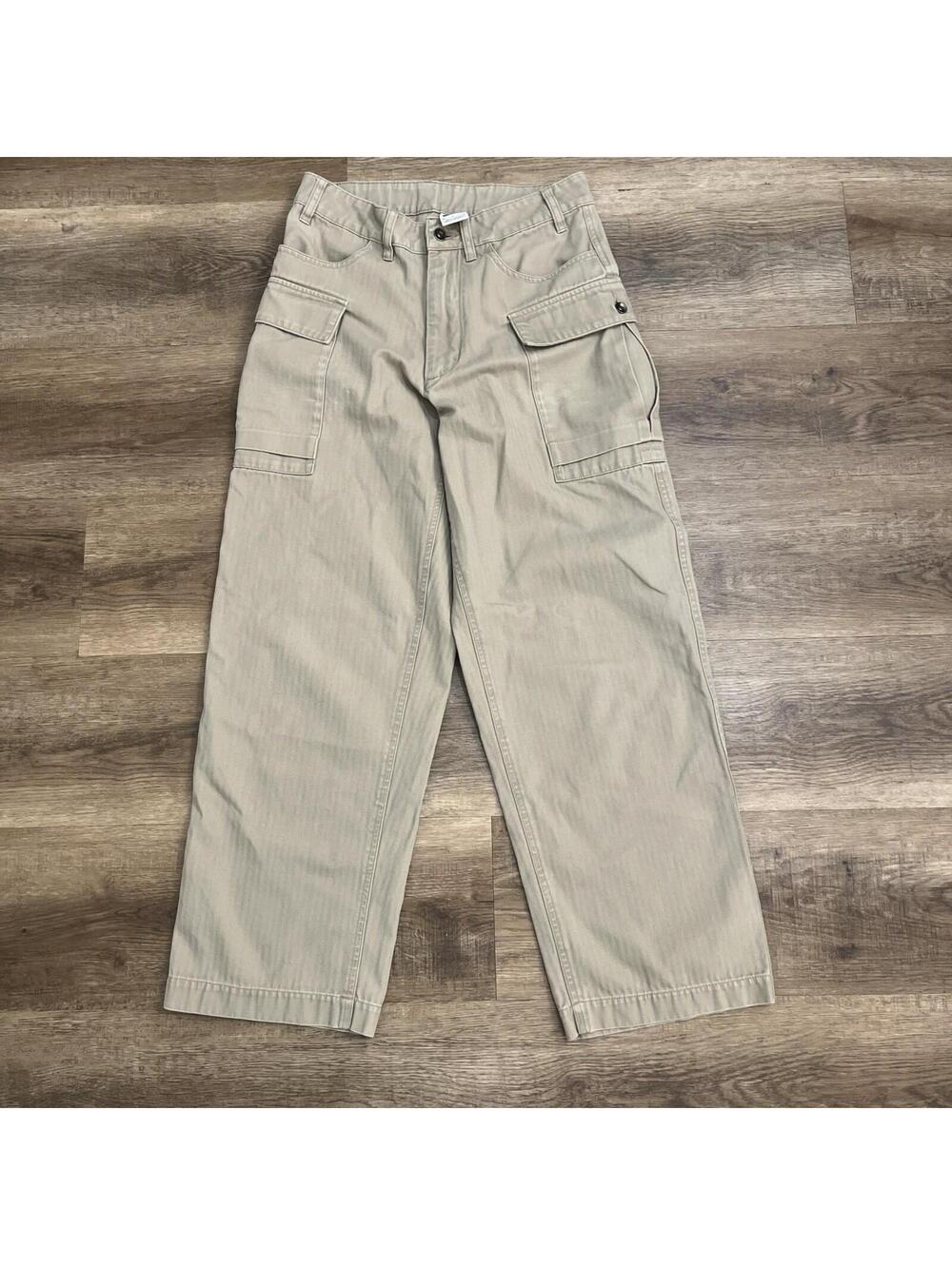 Nike Life Cargo Pants Mens Size 28 Khaki Tan Beige Baggy Utility Workwear